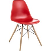 Resim Dorcia Home Kırmızı Eames Sandalye 
