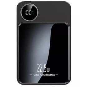 Resim schitec 22.5w Magsafe Kablosuz Ve Dijital Ekranlı 10000mah Powerbank Siyah 