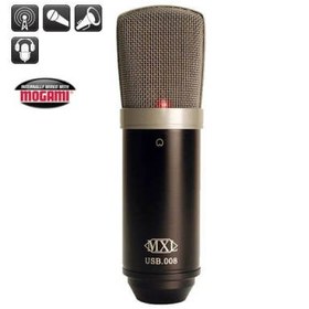 Resim MXL USB 008 Geniş Diyafram (33mm) USB Kodek Kapasitif Mikrofon 