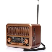 Resim Radyo NS-3315BT Taşınabilir Nostaljik Radyo Bluetooth Hoparlör Mp 