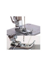 Resim Aile Dikiş Makinesi Alçak Tutuculu 5 MM 7Mm Teflon Zigzag Ayak Set 
