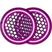 Resim L-Sound Neon Işıklı 16 cm Hoparlör ve Midrange Kapağı - 2 Adet - Mor 