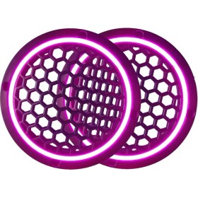 Resim L-Sound Neon Işıklı 16 cm Hoparlör ve Midrange Kapağı - 2 Adet - Mor 