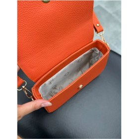 Resim Mft Leather 1524 Viola Hakiki Deri Çanta Turuncu 