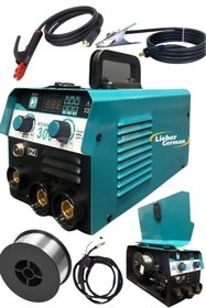 Resim Lieber German Teknoloji M300 Mig Tig MMA 3in1 300 Amper İnvertör Ve Gazsız Gazaltı Kaynak Makinesi 