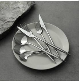 Resim Hisar Portofino 84 Parça 12 Kişilik Çatal Kaşık Bıçak Takımı Inox 