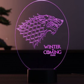 Resim Winter is Coming Figürlü Dekoratif Hediye Led Masa Lambası | BYLAMP 
