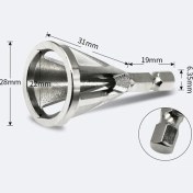 Resim Gümüş Altıgen Sap 1 Altıgen Sap Hss Çapak Alma Harici Pah Aracı Paslanmaz Çelik Metal Delme Araçları Için Çapak Kaldırmak Araçları (Yurt Dışından) 