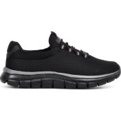 Resim Walkway Flexible Siyah-Siyah Comfort Spor Ayakkabı 