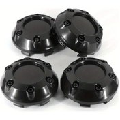 Resim Dashanshop 4 Adet 68mm Siyah Abs Krom Jant Kapakları - 6 Vidalı Sağlam Ve Şık Tasarım 