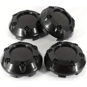 Resim Dashanshop 4 Adet 68mm Siyah Abs Krom Jant Kapakları - 6 Vidalı Sağlam Ve Şık Tasarım 
