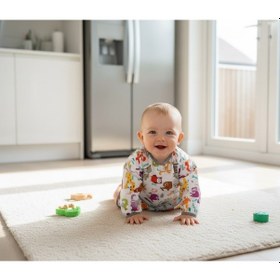 Resim Yorni 2-5yaş, Zoo, Sıvı Geçirmez,cepli,uzun Kollu Bebek Mama Önlüğü Çok Renkli 