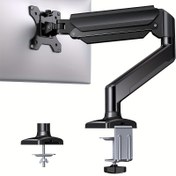Resim 13" - 32" Ekranlar için Bilgisayar Monitör Standı, Ağırlık 9.98 KG'ye Kadar, Yükseklik Ayarlanabilir Gösterim Kolcuğu, Tam Hareketli Ev Ofisi Monitör Montajı C-Klips ve Kablo Yönetim Tabanı ile, VESA 75x75 veya 100x100mm 