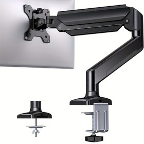 Resim 13" - 32" Ekranlar için Bilgisayar Monitör Standı, Ağırlık 9.98 KG'ye Kadar, Yükseklik Ayarlanabilir Gösterim Kolcuğu, Tam Hareketli Ev Ofisi Monitör Montajı C-Klips ve Kablo Yönetim Tabanı ile, VESA 75x75 veya 100x100mm 