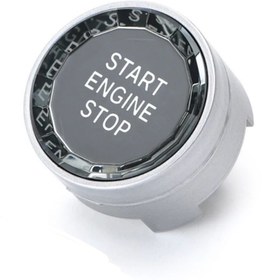 Resim YıldızTuning Bmw 5 Serisi G30 Kristal Start Stop Tuş Gümüş 