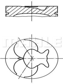 Resim Mahle 0022402 Piston Segman 0.50 89.50 Mm (MERCEDES BENZ: SPRİNTER T3-T4 95-00 A6010371701 (WN848727) 