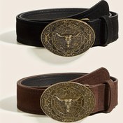 Resim 1 adet Kadın Vintage Kovboy Batı Kemer - Mat Kahverengi/ - Ağır Hizmet Tokalı, Çıkarılamayan Döngülü - Kovboy, Batı Etkinlikleri, Cadılar Bayramı, Günlük Kullanım için - Kadın Moda Aksesuarı, Etkinlik Aksesuarı, Retro Tasarım, Dayanıklı Malzeme, İkonik Parça 