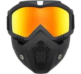 Resim Ceymstech Hd Motosiklet ve Kar Kayak Spor Gözlük Motokros Yaz Uv Koruma Sarı Mavi 