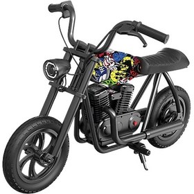 Resim Bood Elektrikli Scooter Mini Çocuk Motoru Siyah Siyah 