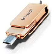 Resim Sones Kinzdi 64gb Usb + Type-c Arayüzlü Metal Twister Flash Disk V8 