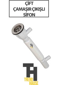 Resim TrendHause Çift Çamaşır Çıkışlı Sifon 
