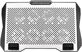 Resim Coverzone Telefon Tutuculu Profesyonel Dizüstü Bilgisayar Notebook Soğutucu Laptop Stand Işıklı Oyuncu Laptoplarına Özel 8 Büyük Fanı İle Hızlı Soğutma 2 USB Giriş S608 