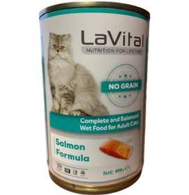 Resim La Vital Somonlu Konserve Yetişkin Kedi Maması 400 G 