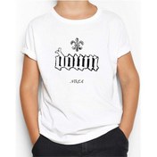Resim Down Nola Beyaz Çocuk Tişört Beyaz 