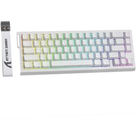 Resim Attack Shark X68 HE RGB 8000 Hz Rapid Trigger - Snap Tap 0.01mm Driverlı Manyetik Switch Klavye 