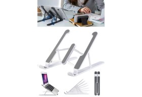 Resim Munico Sert Fonksiyonel Plastik Laptop Uyumlu Siyah Standı Patronluk Stand Bilgisayarlara Için Ideal Seçim 