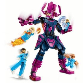 Resim Lego Marvel Fantastik Dörtlü, Galactus Yapım Figürüne Karşı 76316 
