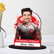 Resim Kişiye Özel Erkek Futbolcuya Hediye Karikatürlü Biblo 
