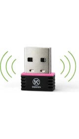 Resim Yk Design YK-J605 Wireless USB Adaptör 300 Mbps 2.4 Ghz USB 3.1 Wi-Fi Alıcı Siyah 