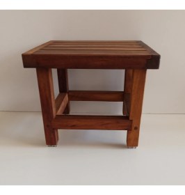 Resim Iroko Duş Oturağı, Duş Taburesi Çocuk Taburesi Ağaç Tabure Ağaç Duş Taburesi 