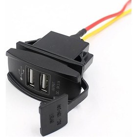 Resim 12v 24v Kamyon Tekne Araba Aksesuarı Çift Usb Şarj Cihazı Güç Adaptörü Adaptör Çıkışı 