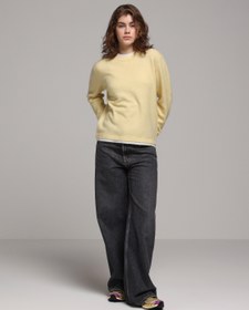 Resim Loose Fit Kadın Siyah Jean Pantolon Colin's