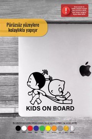 Resim Genel Markalar Kids On Board - Araç, Oto, Laptop, Duvar Uyumlu Sticker 50*45 Cm 