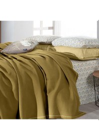 Resim Sarev Abel Sarı Çift Kişilik %100 Pamuk Pike Takımı Sarı 