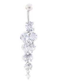 Resim Ferizz 316l Çelik Çoklu Zirkon Taşlı Piercing Prc-225 