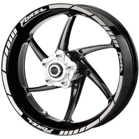 Resim Deeb Honda Honda Forza Jant Şeridi Beyaz Beyaz Model X 