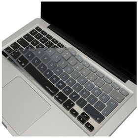 Resim Apple Uyumlu MacBook Air Pro Klavye Koruyucu Us To Tr Ombre Eski Usb Li Model 2008/2017 Yılı İle Siyah Gri 
