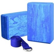 Resim Pazly 2 Adet Eva Yoga Bloğu + 1 Adet Esneme Kayışı - Pilates & Yoga Seti - Denge, Esneklik Ve Güç İçin Yoga Ekipmanı 