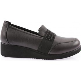 Resim Dgn 1094-22k Kadin Kalin Taban Bantli Comfort Ayakkabi 1094-2106-R1534 Siyah 