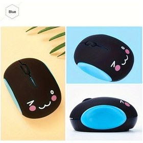 Resim Techbloom Sevimli Sessiz Blue Usb Optik Ofis Fare Kablolu Karton Fare - 