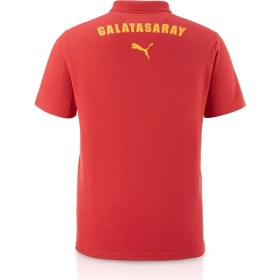 Resim Galatasaray Lisanslı Puma Kırmızı 5 Yıldız Polo T-Shirt 