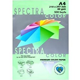 Resim Elitrulo A4 Renkli Fotokopi Kağıdı 80 Gr 1 Paket 500 Yaprak - Açık Yeşil 