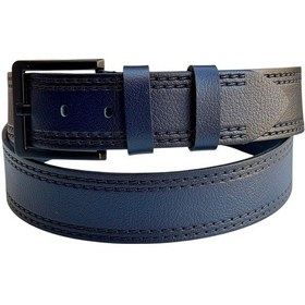 Resim Süzer Deri 4.5 Cm. Spor Model Hakiki Deri Kenarları Dikişli Erkek Kemer Lacivert 
