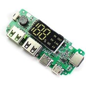 Resim Genel Markalar Powerbank Devresi Ekranlı 5V 2.4A Dual Usb Çıkış Type C Micro Usb Giriş Lityum Lion 18650 Pil Şarj 