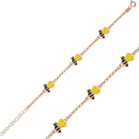 Resim Gumush Gümüş Arı Figürlü Çocuk Bileklik 