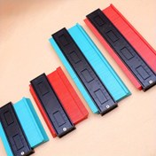 Resim 1pc Kontur Ölçüm Cihazı, Ahşap İşleme Açı Ölçümü için Esnek Ruler, Profil Kenar Şekillendirme Ölçüm Aracı, ABS Malzeme, Ofis, Kamp, Ev Geliştirme için İdeal - Pille Çalışmaz 